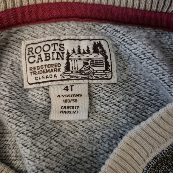 4T - Roots Canada Gray Sweater - Picture 3 of 3